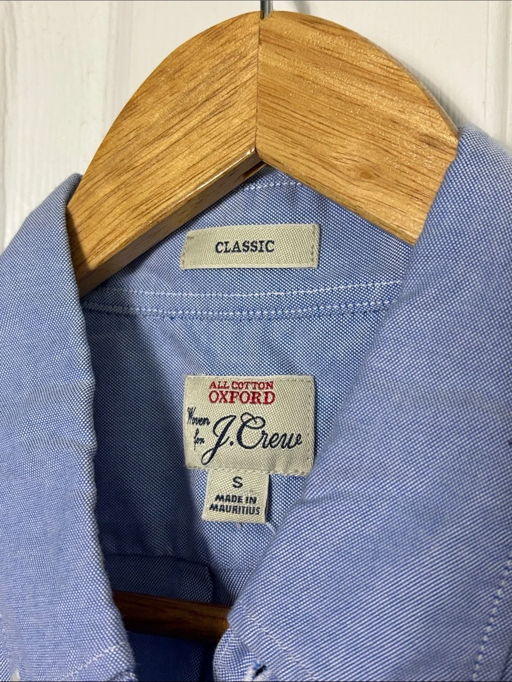 NEW J.Crew Blue Classic All Cotton Oxford Short Sleeve Button Down Shirt sz S